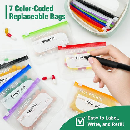 Pillora™ Waterproof Medicine Organizer